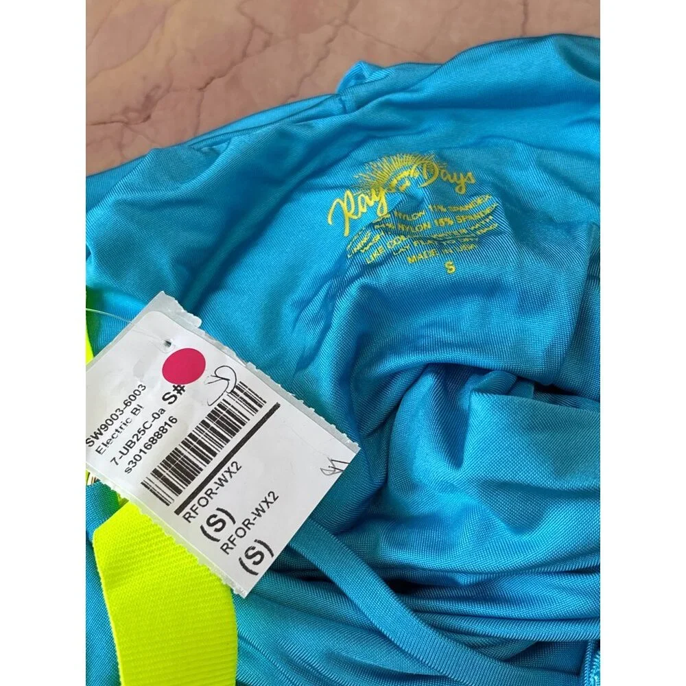 Rays for Days Mariah One Piece in Electric Blue Small New Womens Swimsuit